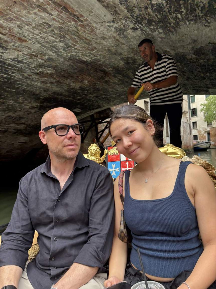 En gondole avec mon père, à Venise